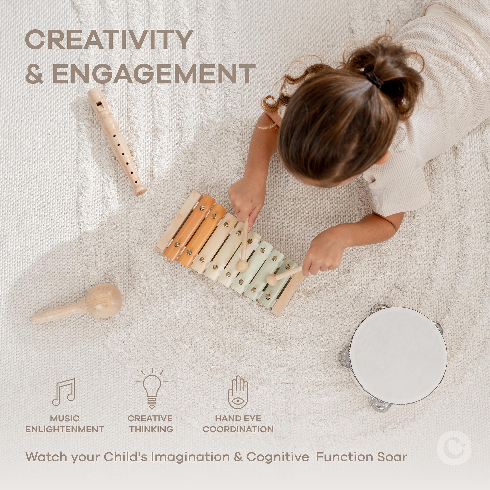 Comfy Cubs flute-style toy supports sensory play and gentle breathing practice.