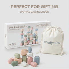 Comfy Cubs Stacking Rocks neutral pack gift: perfect educational gift for curious kids.