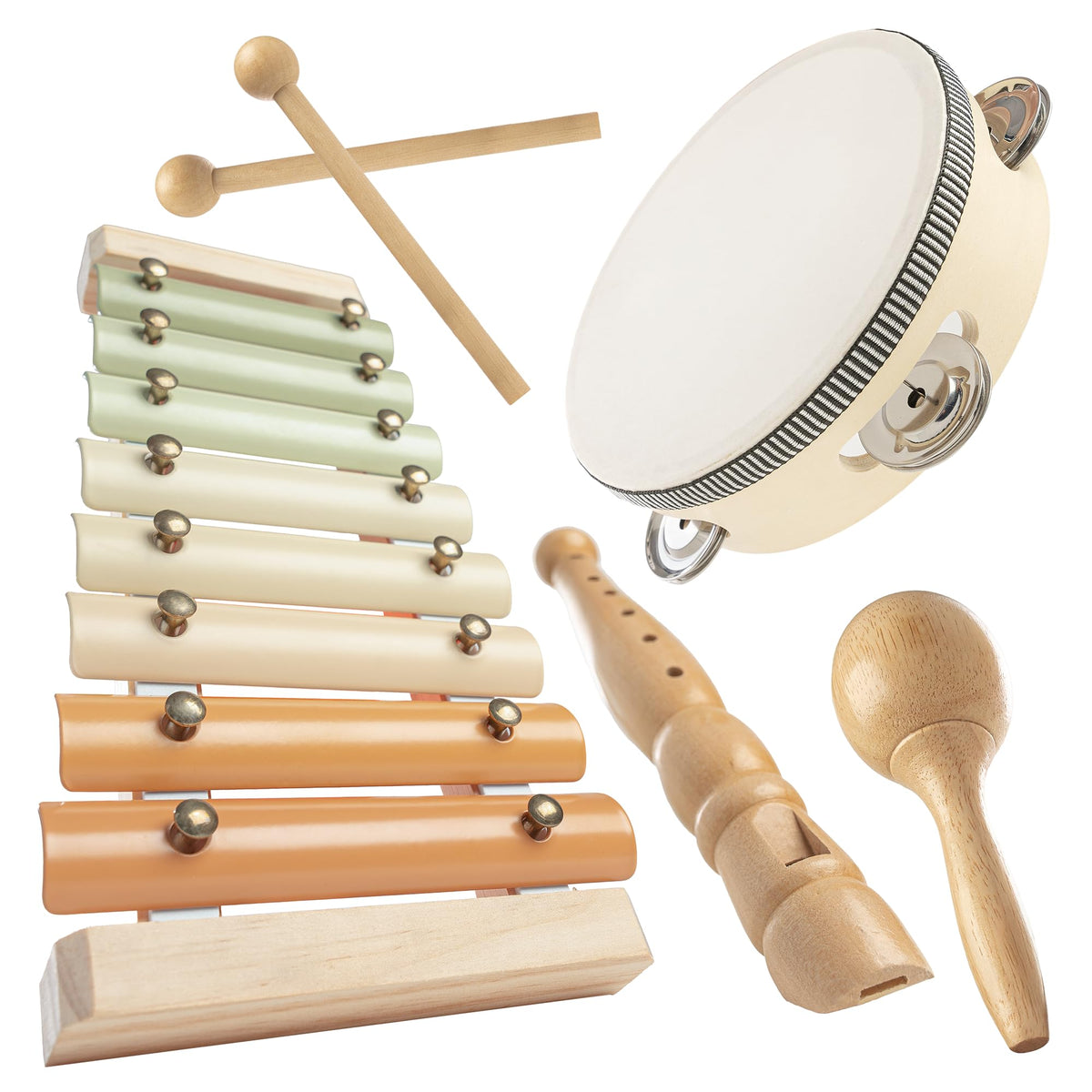 Comfy Cubs tambourine for toddlers encourages rhythm and coordination.