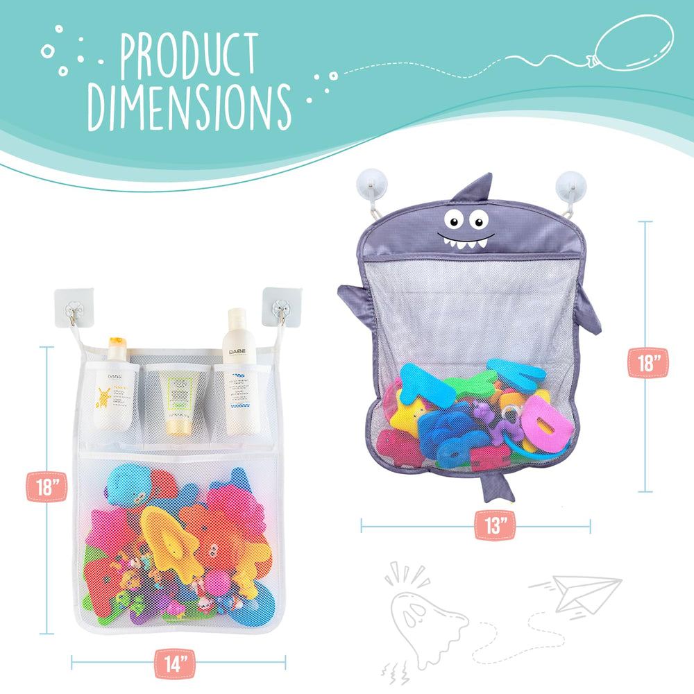 Comfylife six-hook suction system keeps bath accessories handy during splash time.