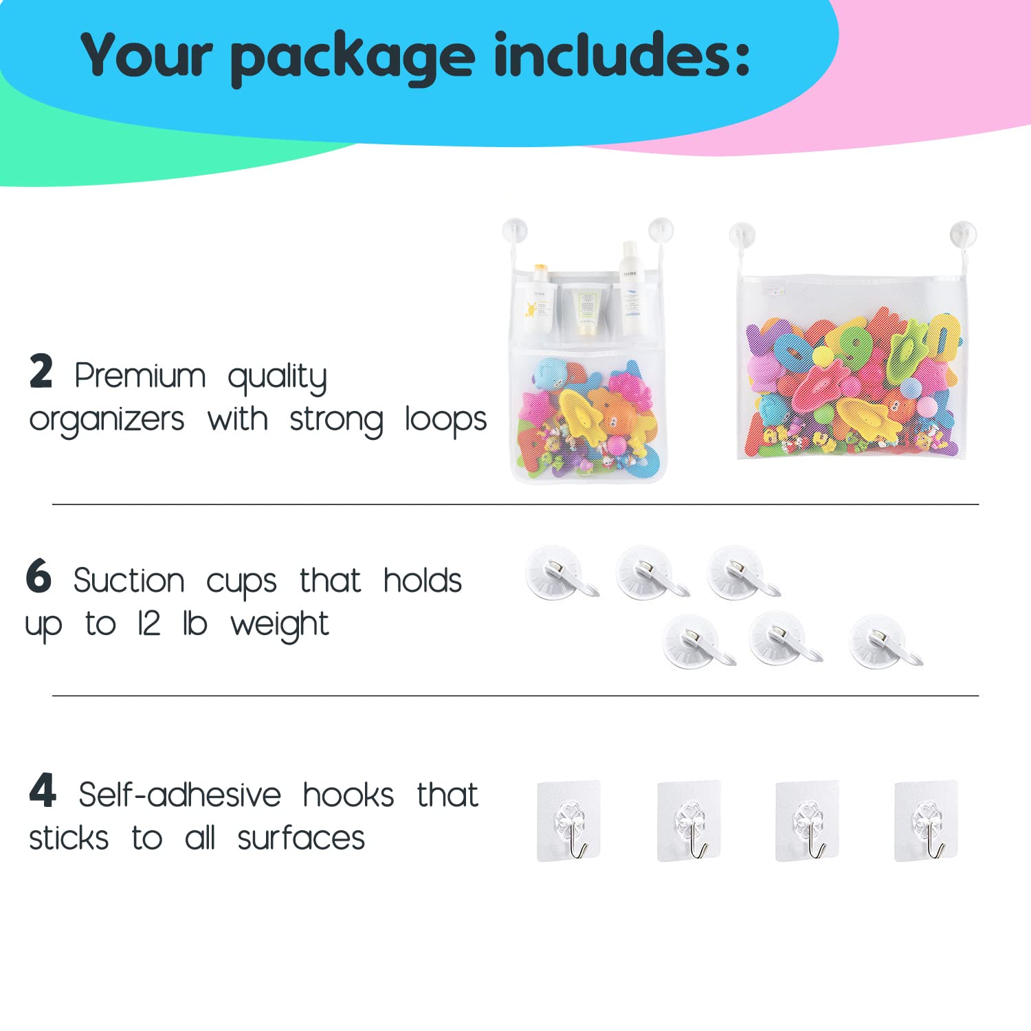 Comfylife separate pouch for soap, shampoo, and essentials
