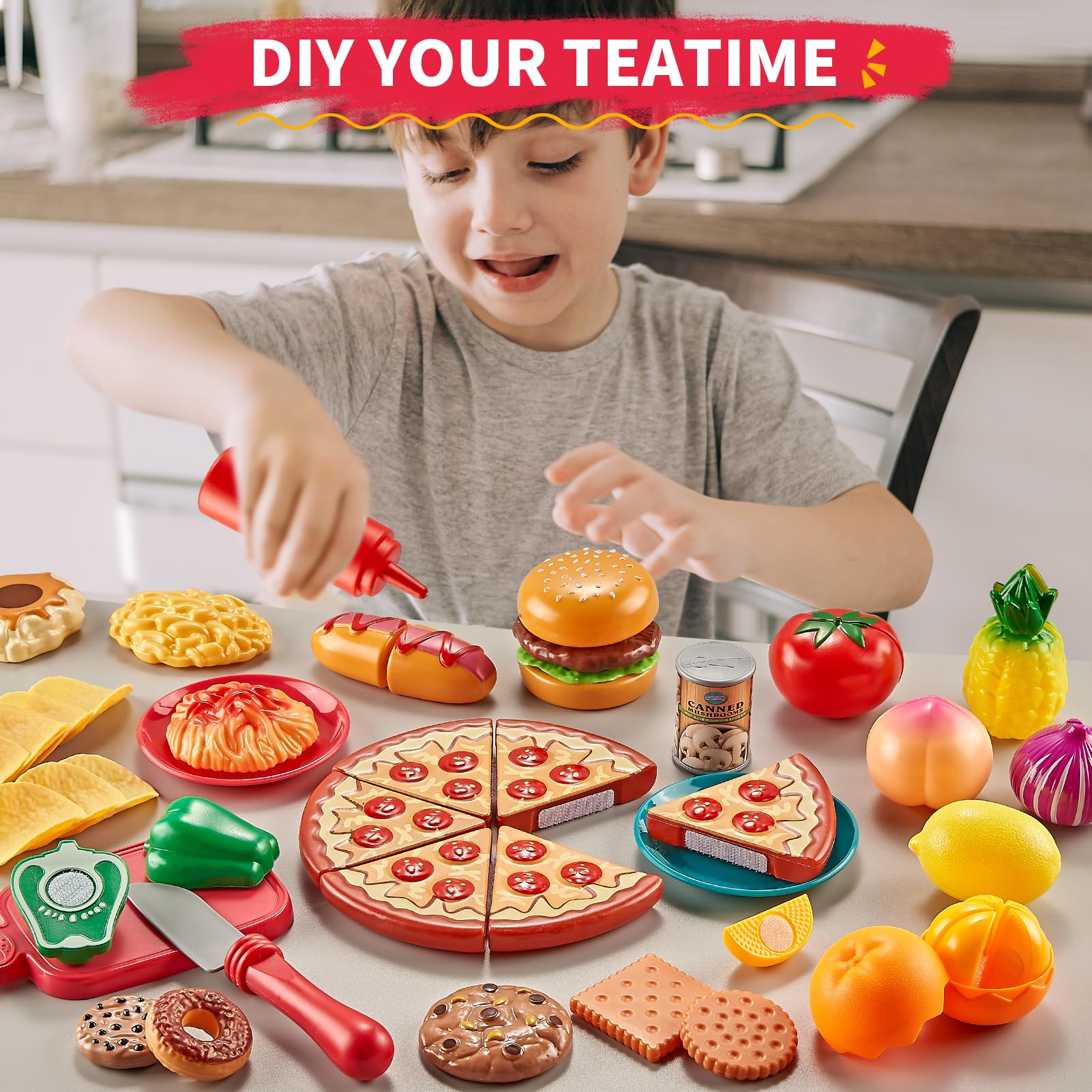 Sturdy safe kitchen knives for safe pretend cutting play