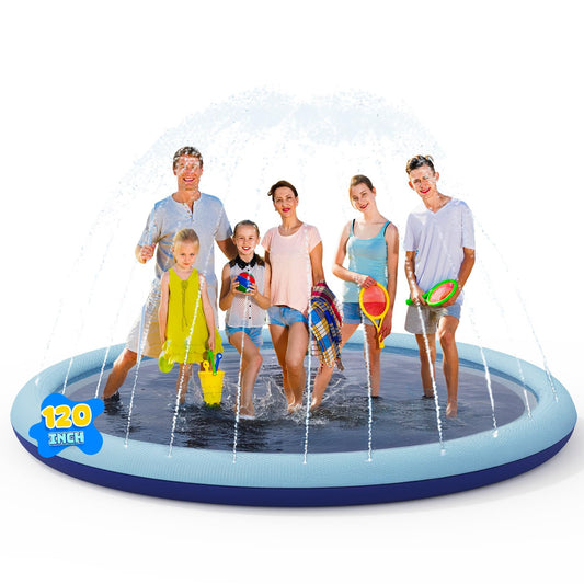 COMMOUDS 10ft splash pad full-yard setup for spacious family water play