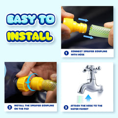 COMMOUDS splash pad bottom inlet reduces pressure for safer, leak-free use.