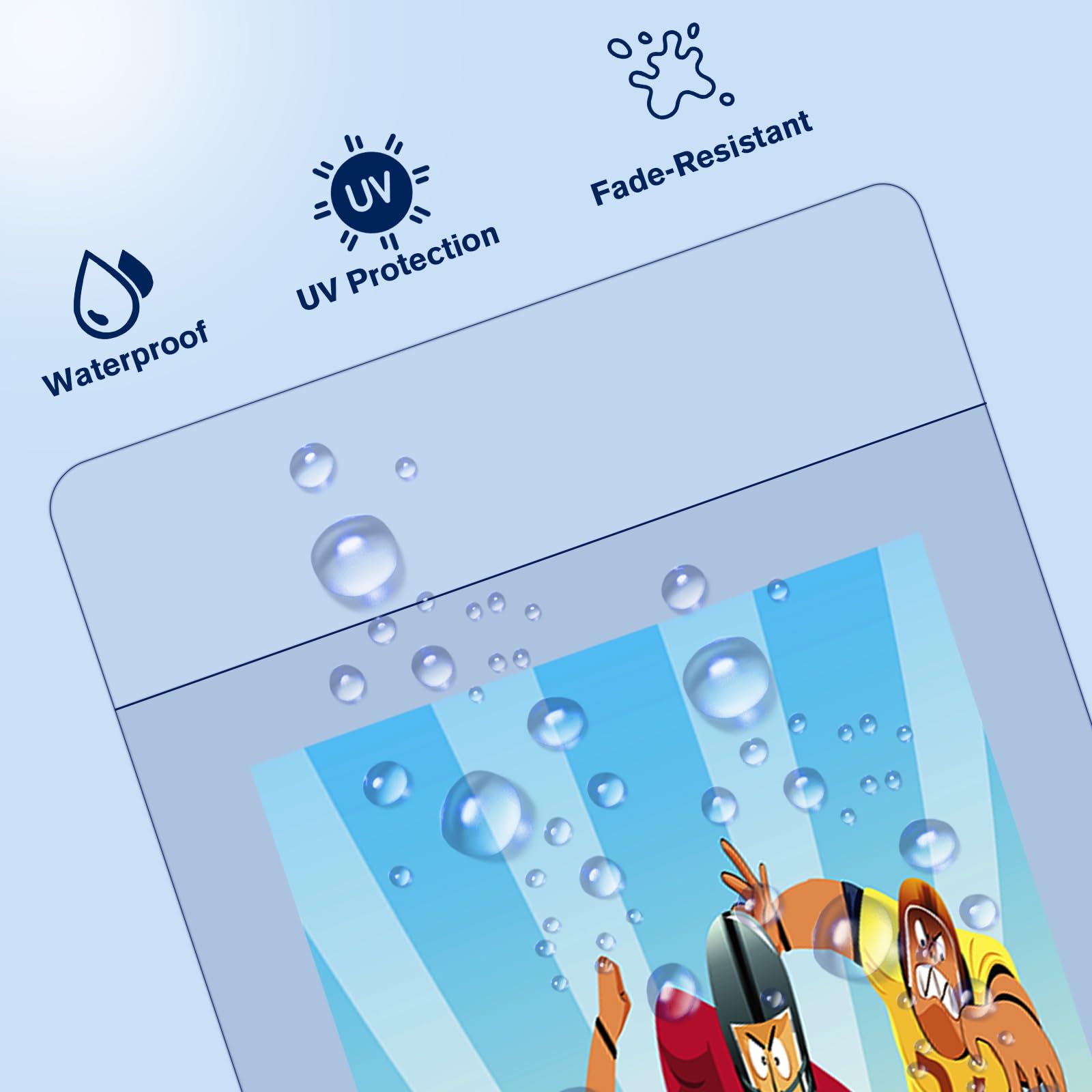 Crystal-clear surface lets artwork shine during display or photography with Comnge.