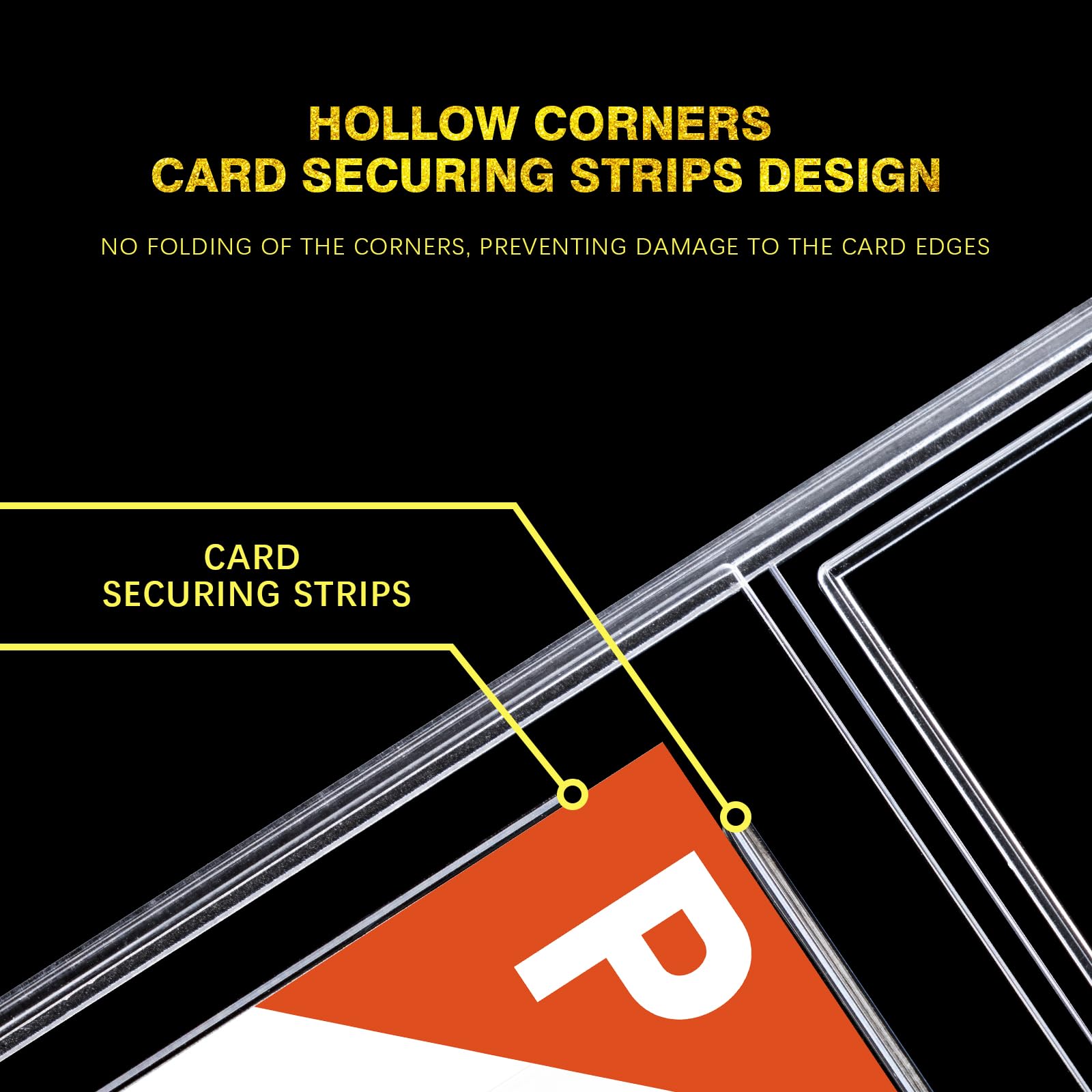 Comnge graded card slab stackable edges help organize shelves and displays