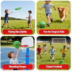 Comnonage Magic Metaball fosters parent-child interaction and laughter during play.