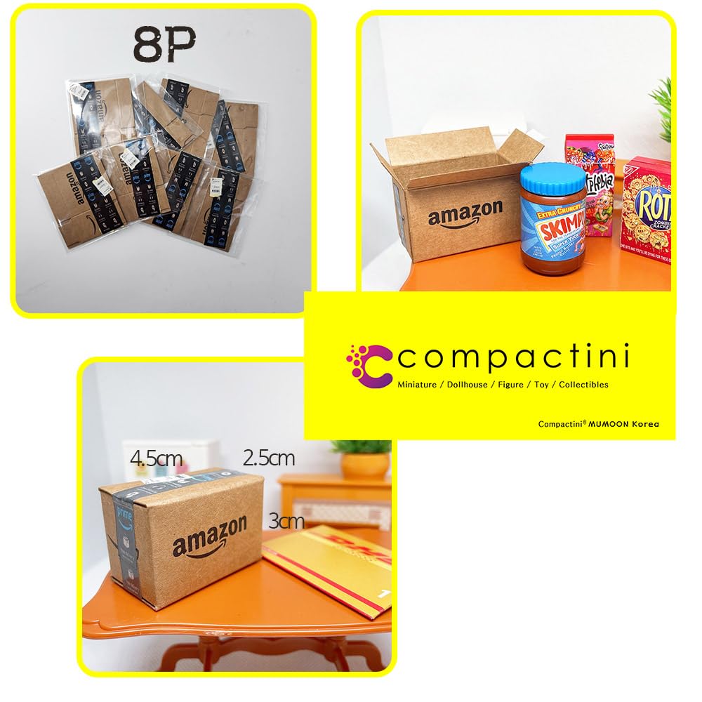 Compactini miniature shipping box model, easy assembly for detailed diorama scenes.