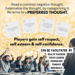 COMPASS Redirect Flashcards used in group therapy to boost positive self-talk