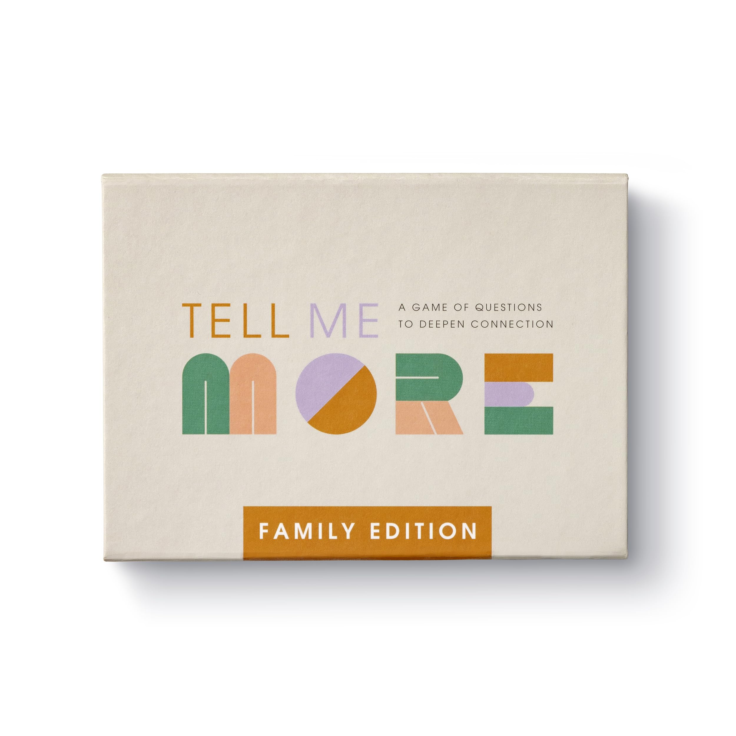 Compendium Tell Me More Family Edition box front, gifting-ready for warm family moments.