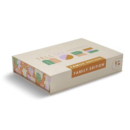 Compendium Tell Me More Family Edition play setup, simple to start a family conversation.