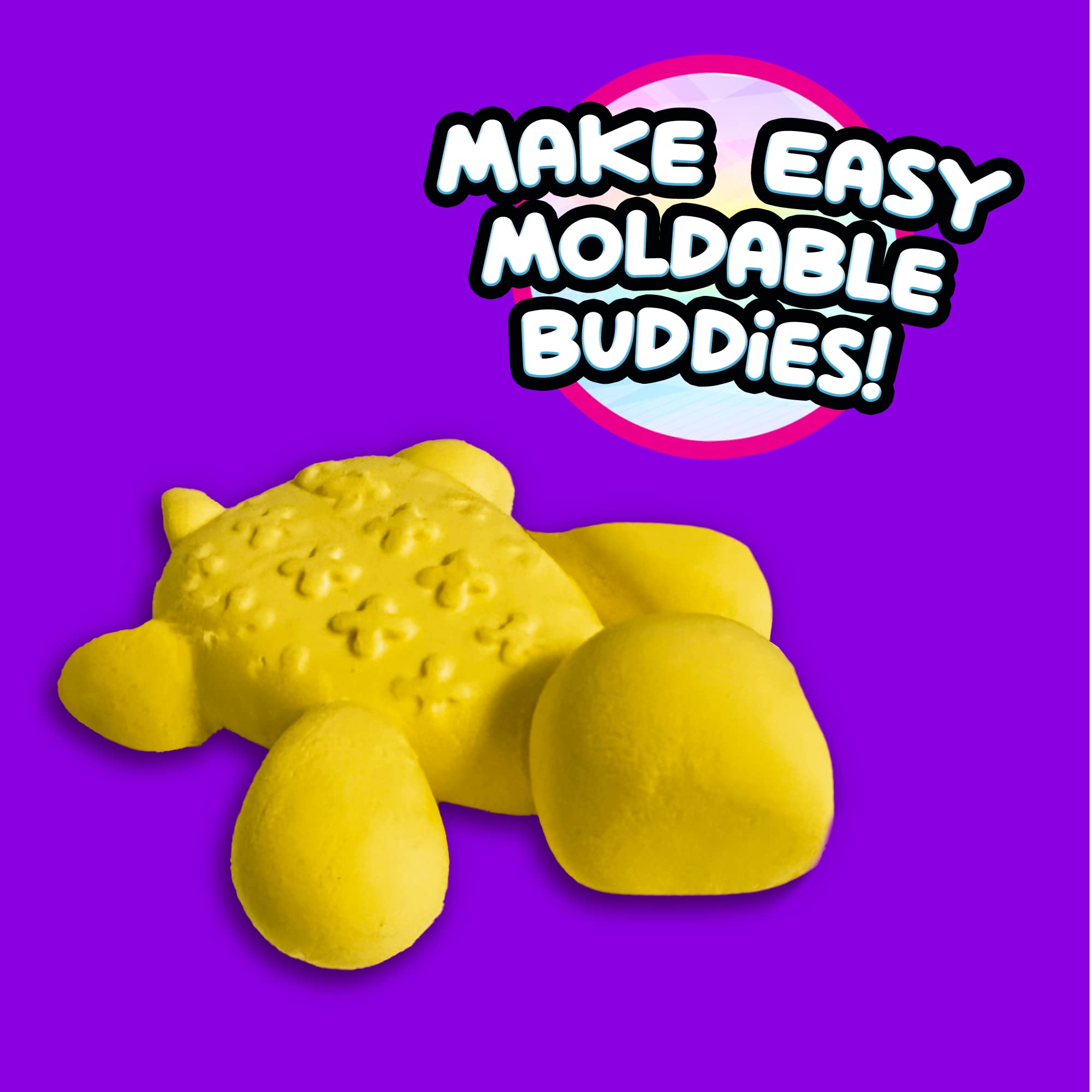 Compound Kings banana-scented slime close-up shows vibrant texture for imaginative play