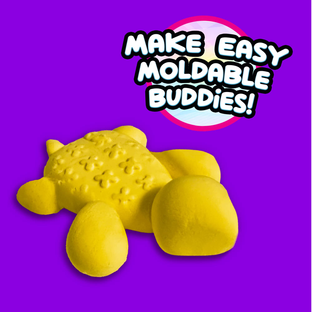 Compound Kings banana-scented slime close-up shows vibrant texture for imaginative play