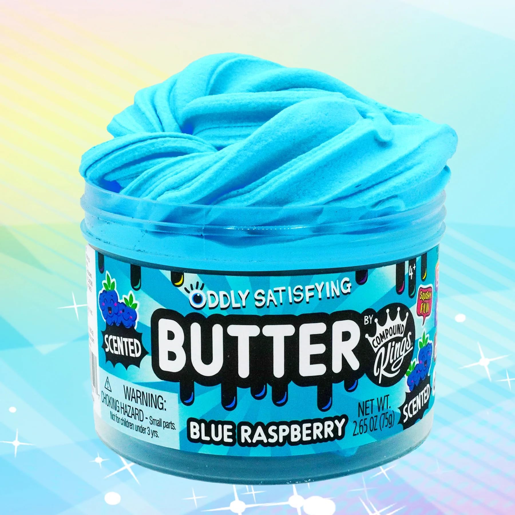 Pour action of Compound Kings pink butter slime bubble gum