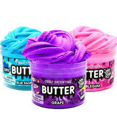 Stretch demonstration of Compound Kings pink butter slime bubble gum
