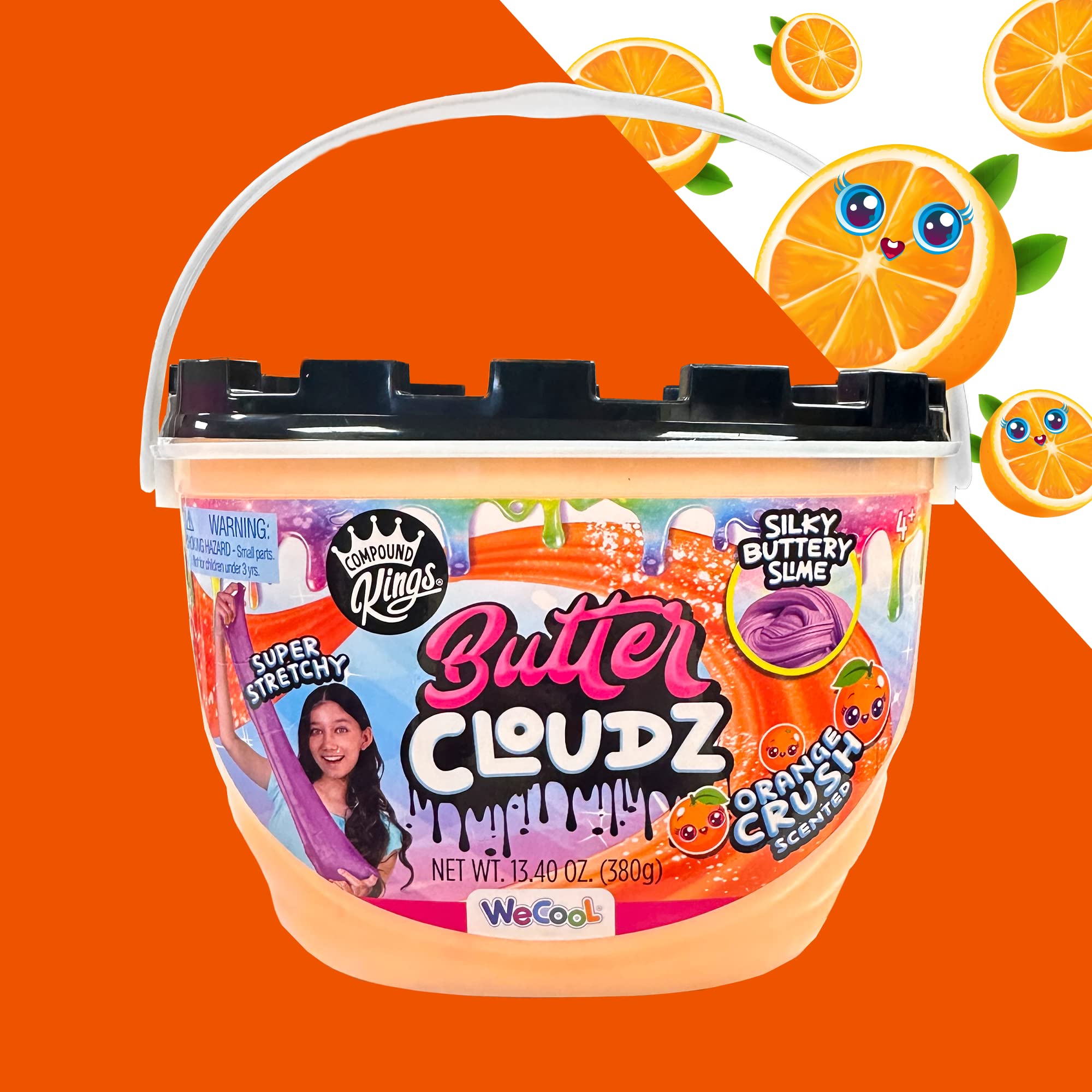 Compound Kings Fluffy Butter Cloudz slime texture close-up showing soft squish