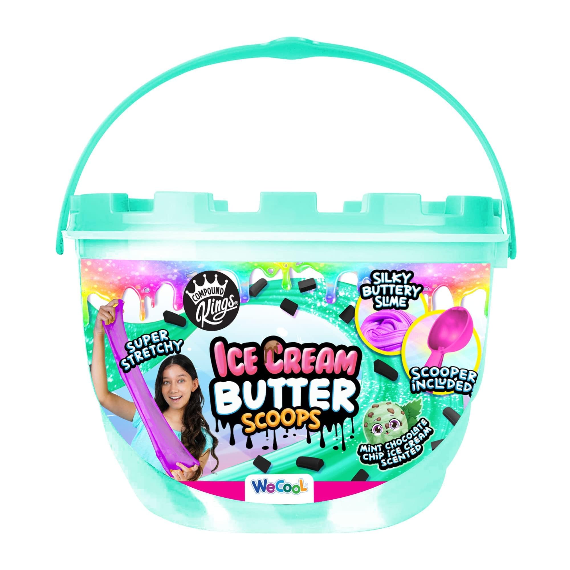 Compound Kings Ice Cream Butter Cloudz bucket mint—soothing sensory play for curious hands.