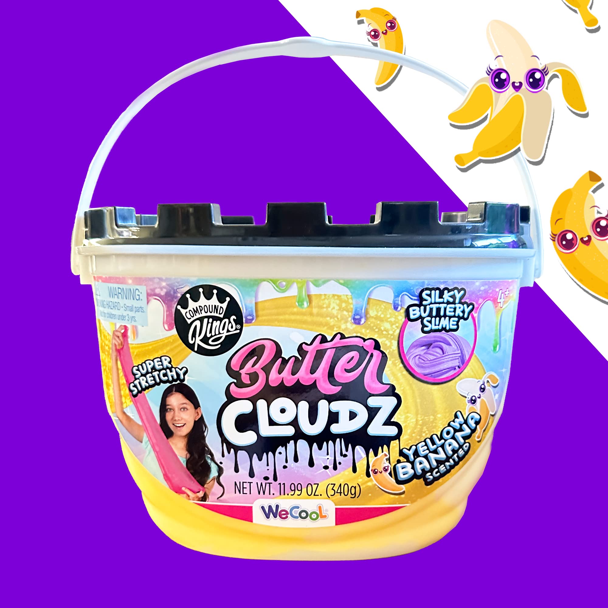 Compound Kings resealable slime container keeps slime ready-to-use and mess-free