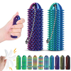 comwish Little Ouchies Pain Fidget keychain, close-up, discreet stress relief on the go.