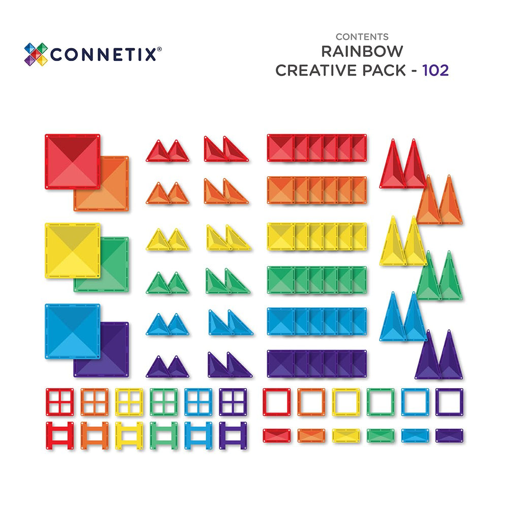Connetix Rainbow Creative Pack supports collaborative learning and problem solving.