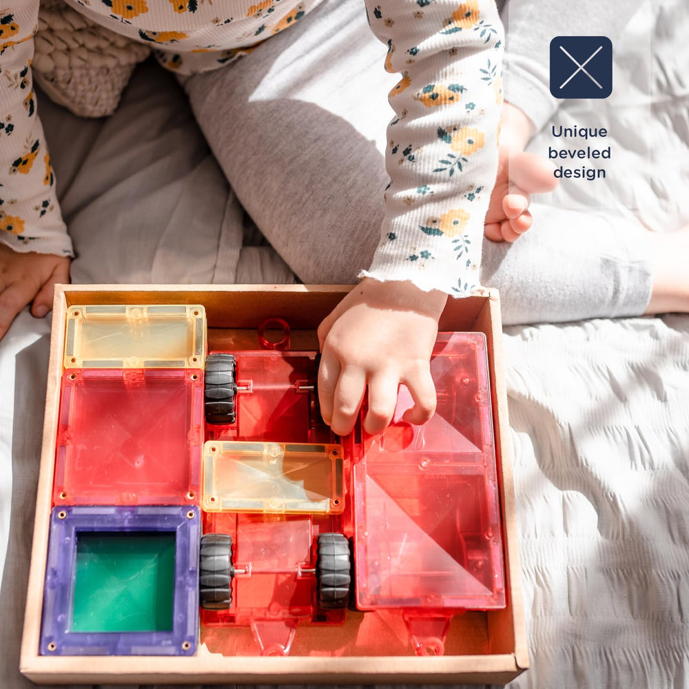 Connetix Rainbow Motion Pack rectangle pieces for versatile shapes