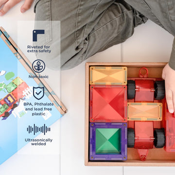 Connetix Rainbow Motion Pack small squares for modular building