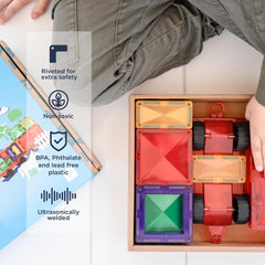 Connetix Rainbow Motion Pack small squares for modular building