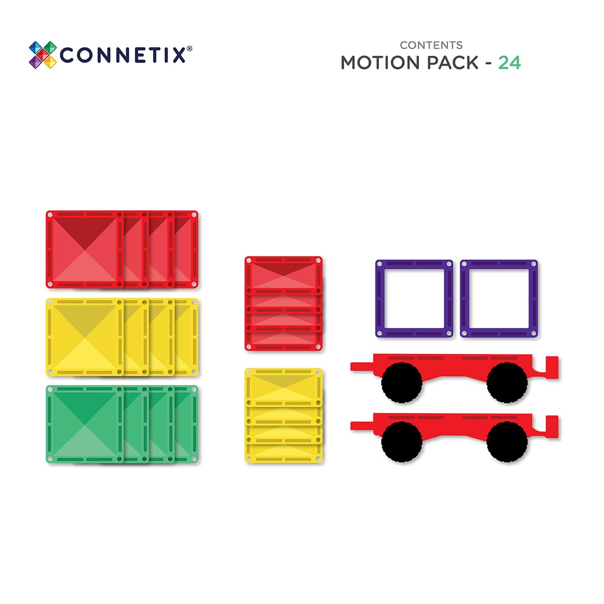 Connetix Rainbow Motion Pack enables open-ended vehicle design and problem solving