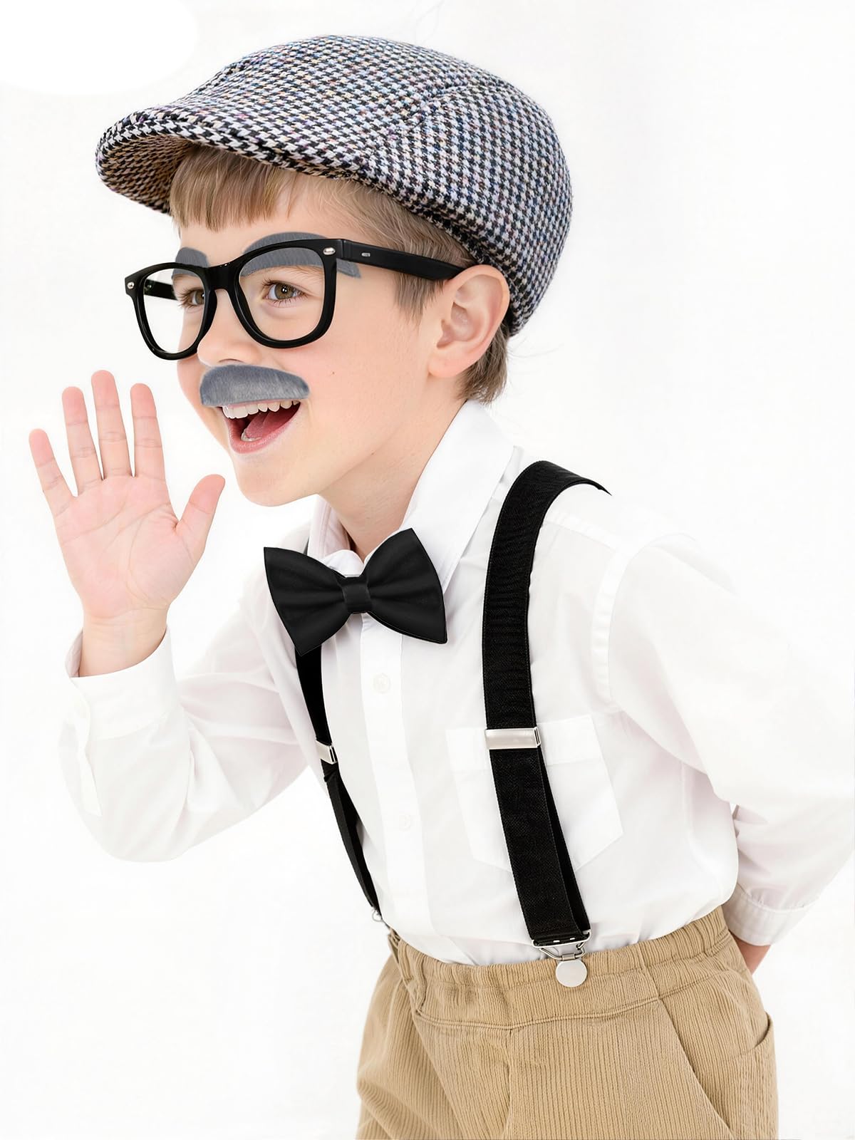 CONNICS grandpa glasses costume for instant 100th day transformation