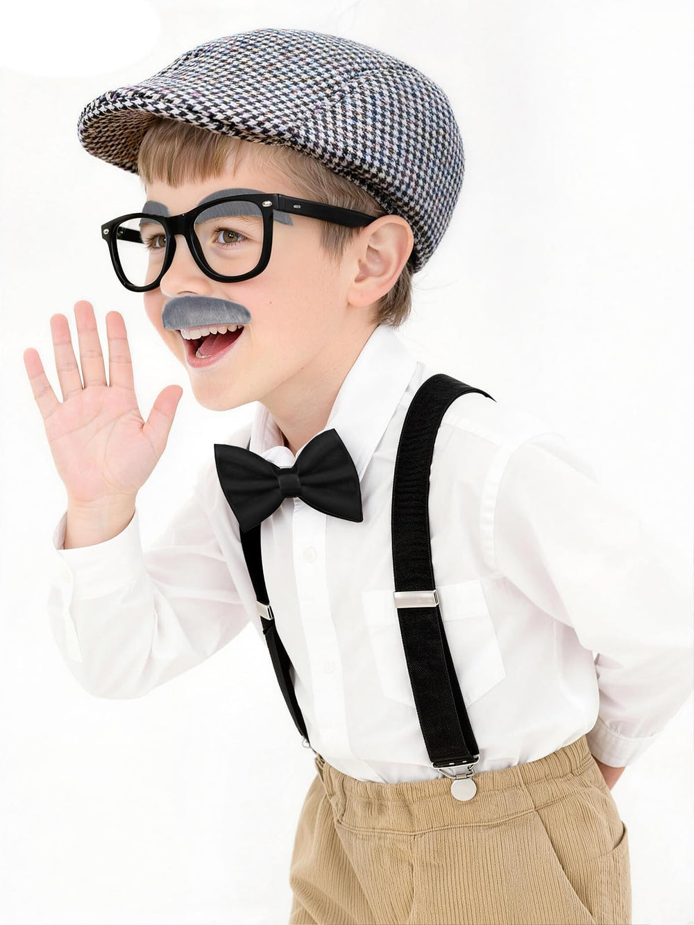 CONNICS grandpa glasses costume for instant 100th day transformation
