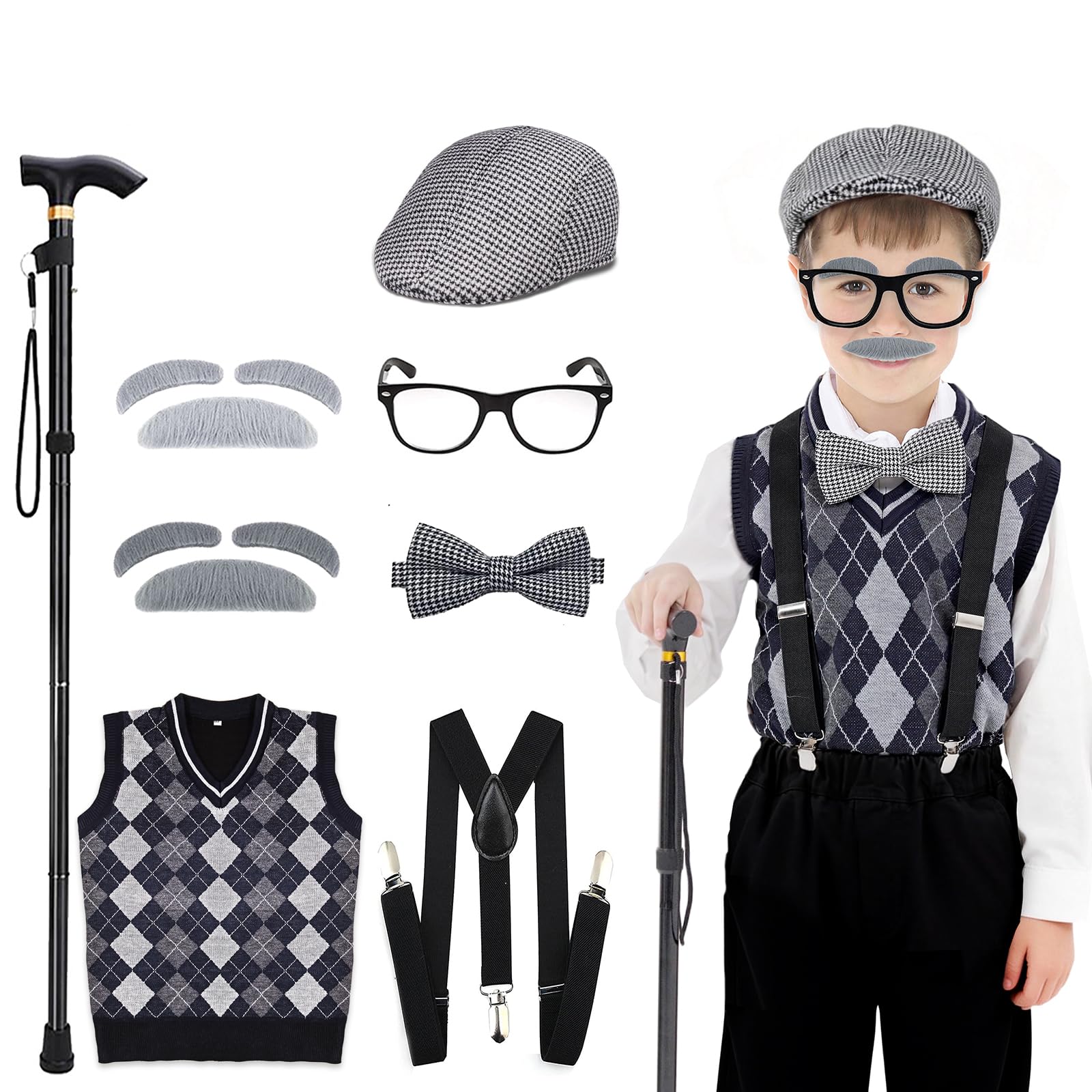 CONNICS kids 100 days costume hat adds authentic school-day flair.