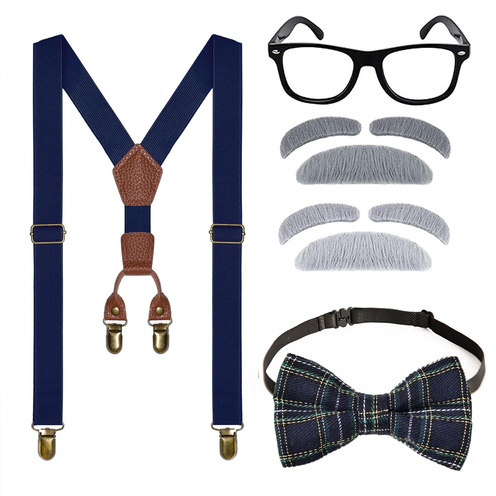 CONNICS Kids 100th Day costume with suspenders offers authentic vintage flair for school events