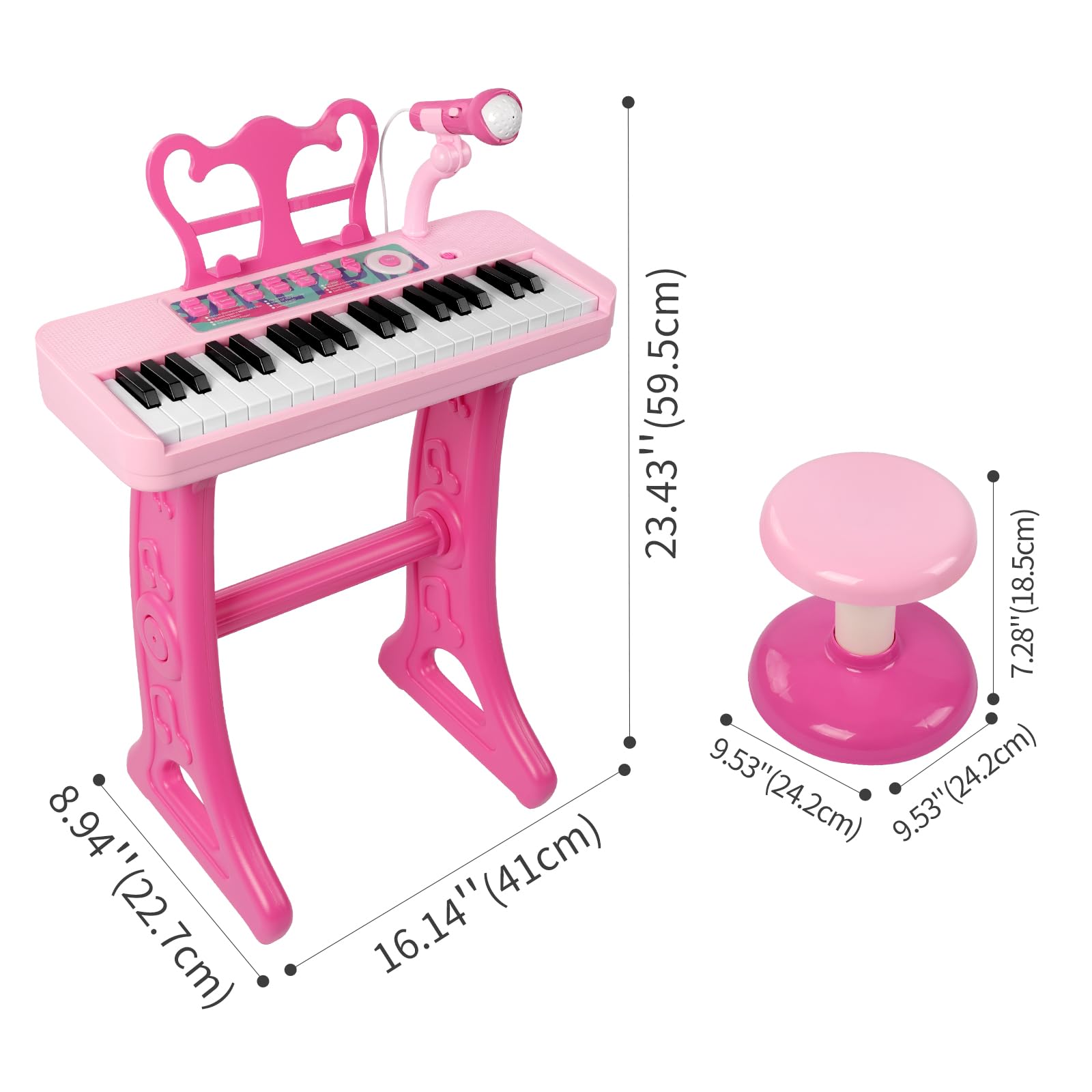 Conomus 37-key piano supports simple melodies for growing musicians