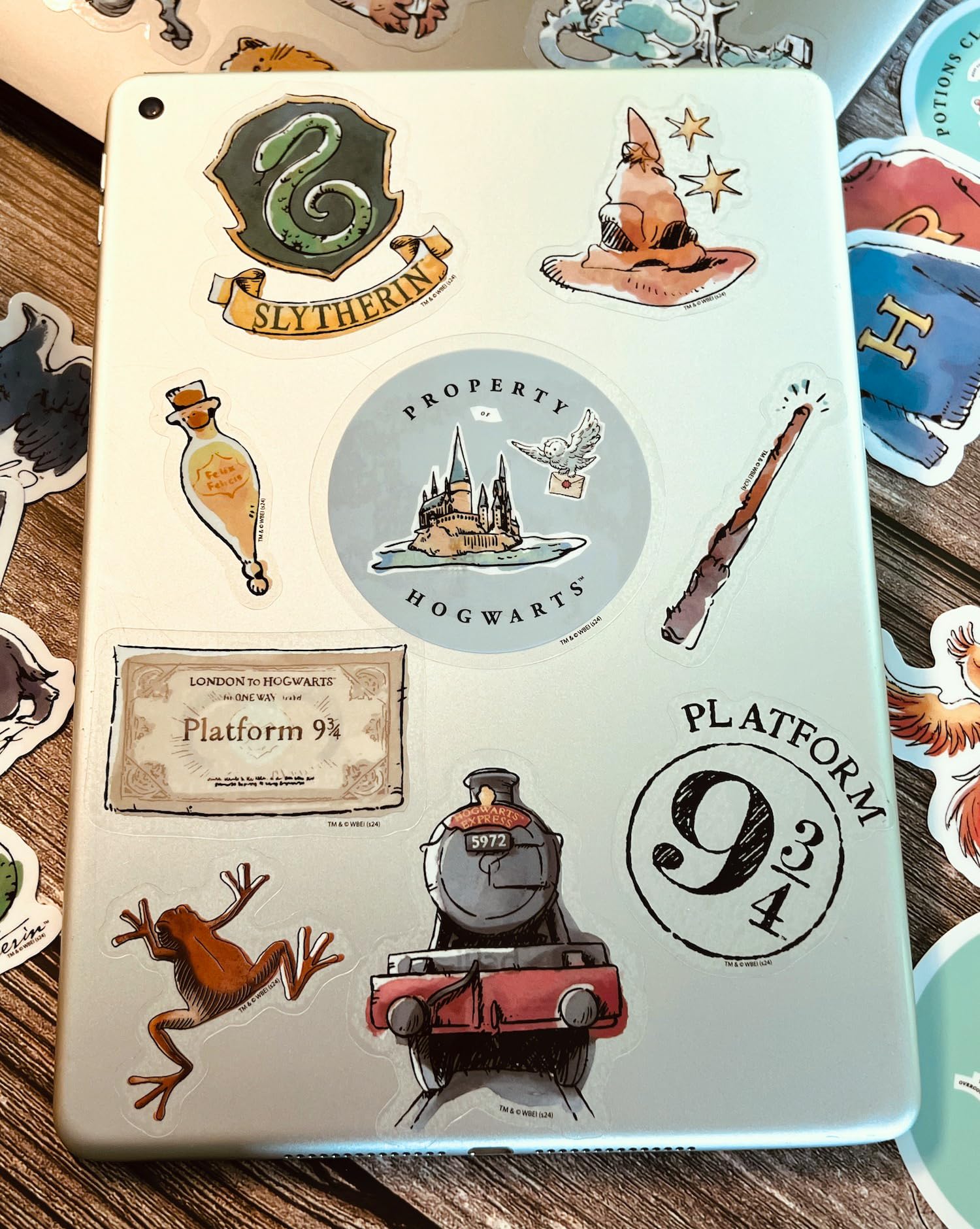 ConQuest Journals Clear vinyl sticker set blends seamlessly on any surface.
