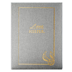 CON*QUEST Harry Potter Little Keeper album cover in gray linen, durable keepsake for memories