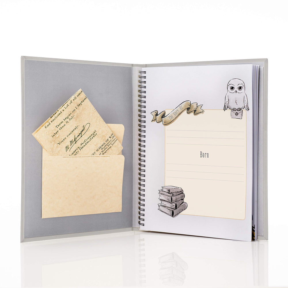 CON*QUEST family tree page with Whomping Willow stickers enriching family storytelling