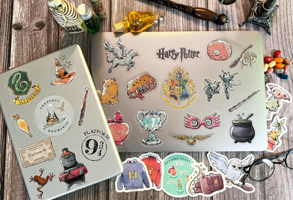 ConQuest Journals Hedwig sticker brightens Kindles with delicate watercolor.