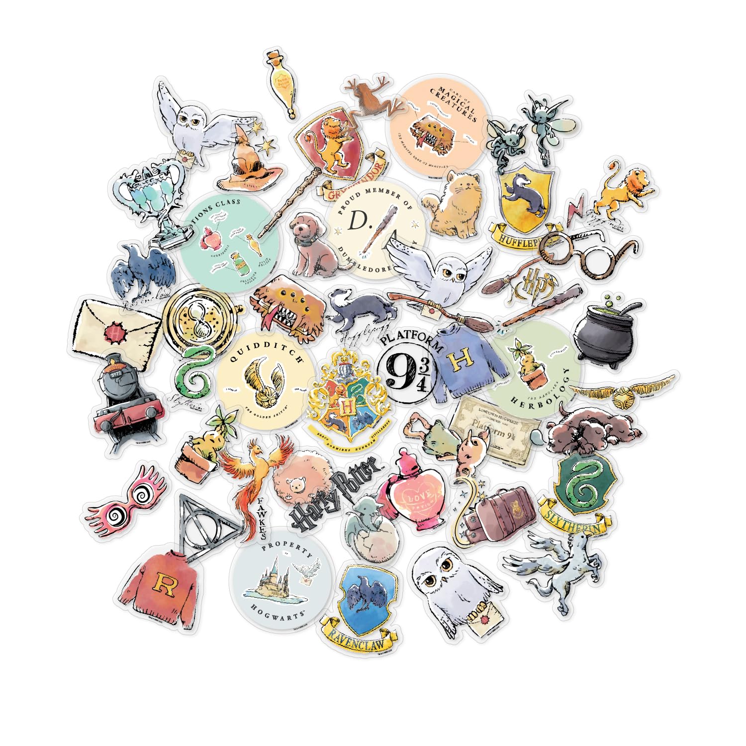 ConQuest Journals Hogwarts Express sticker enhances water bottles with whimsical color.
