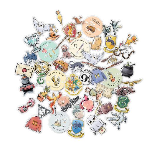 ConQuest Journals Hogwarts Express sticker enhances water bottles with whimsical color.