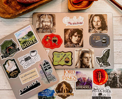 Conquest Journals LoTR stickers are waterproof and UV resistant for long-lasting display.
