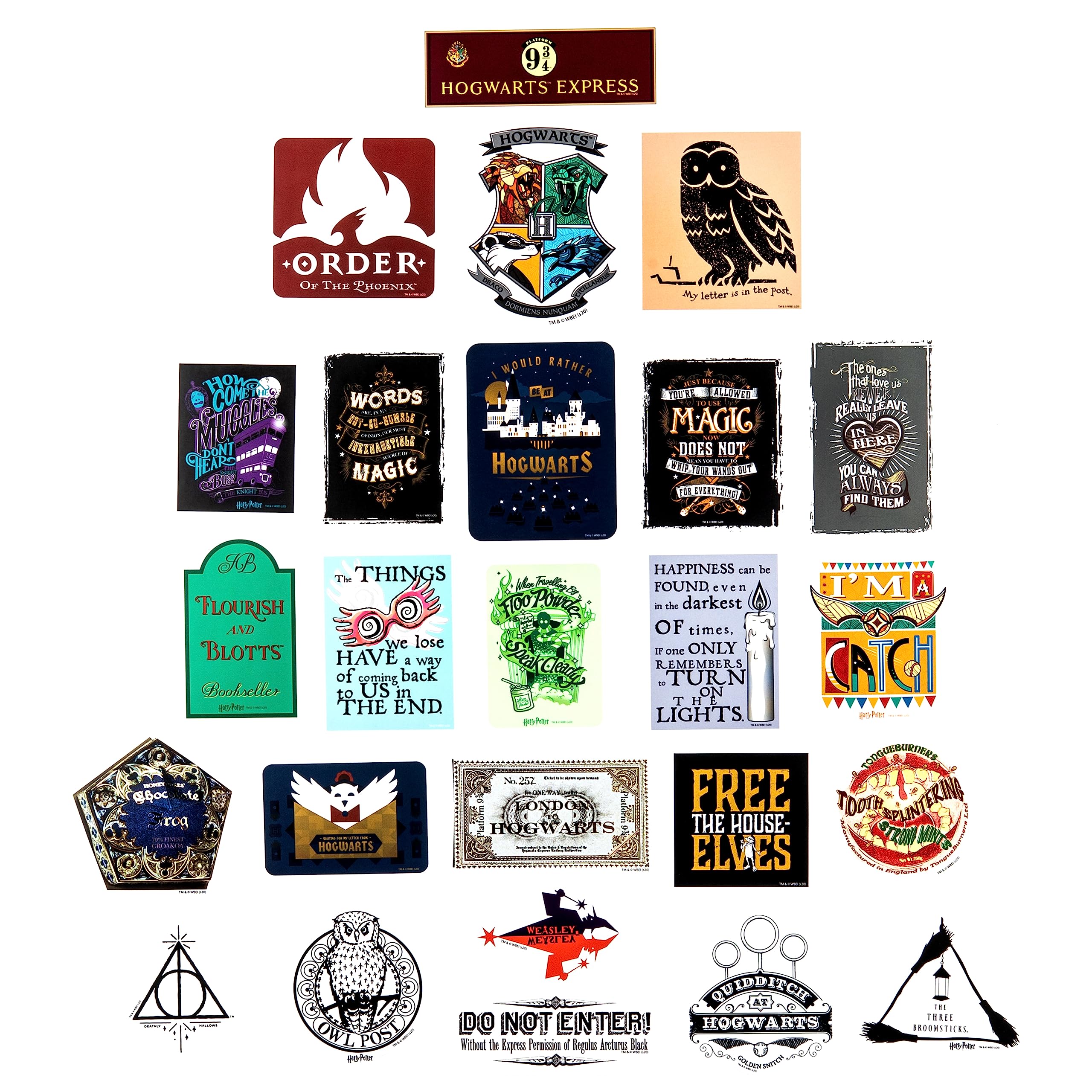 CON*QUEST Flourish Blotts honeydukes hologram sticker on laptops or notebooks