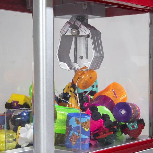 Constructive Playthings Candy Grabber in action capturing prizes and kid engagement