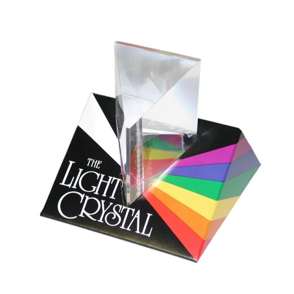 Constructive Playthings Light Crystal Prism creates vibrant rainbows from sunlight for interactive learning.