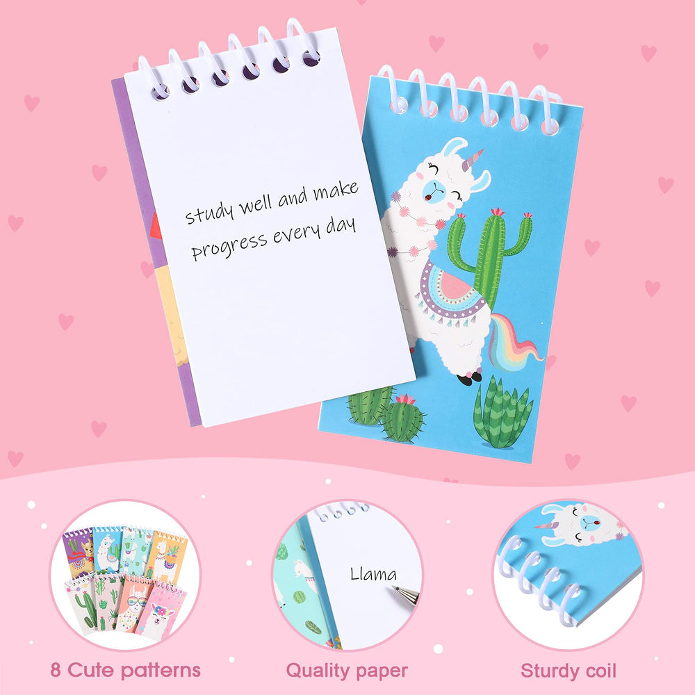 Containlol multi-color llama cactus pattern brightens school supplies.