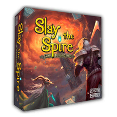 Contention Games Slay The Spire board game cover invites cooperative fantasy play.