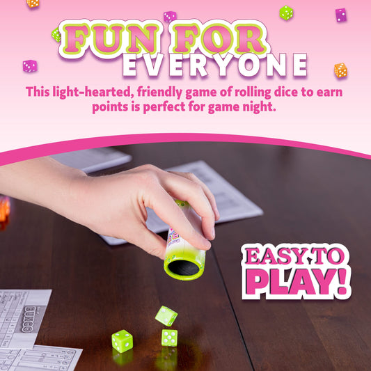 Continuum Games Bunco dice cups for quick, fun rounds and easy passing.