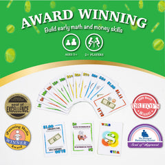 Continuum Games Exact Change Card Game in action demonstrates family-friendly learning