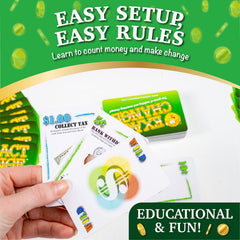 Continuum Games Exact Change Card Game players setup fosters collaborative learning
