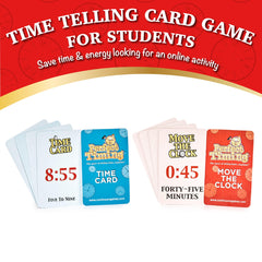 Continuum Games Perfect Timing Game classroom-friendly kit supports teacher-led time practice.