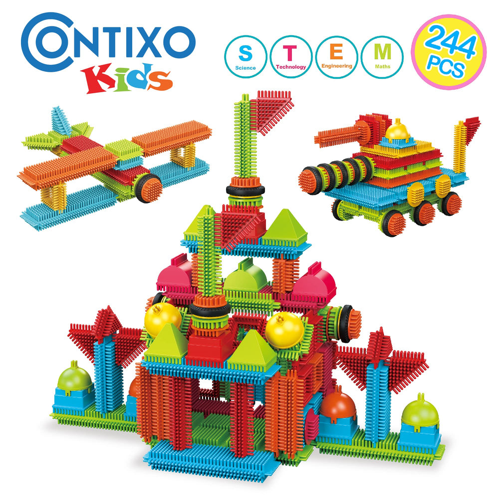 Contixo bristle shape 3D tiles inspire imaginative building through hands-on play